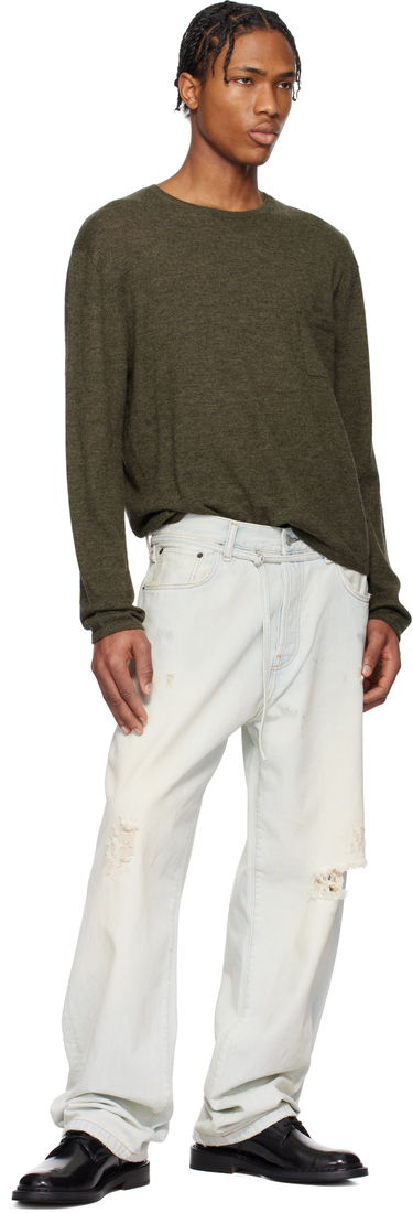 Pleteni pulover Acne Studios Acne Studios Cashmere Crew Neck Sweater Zelena | B60354-, 3