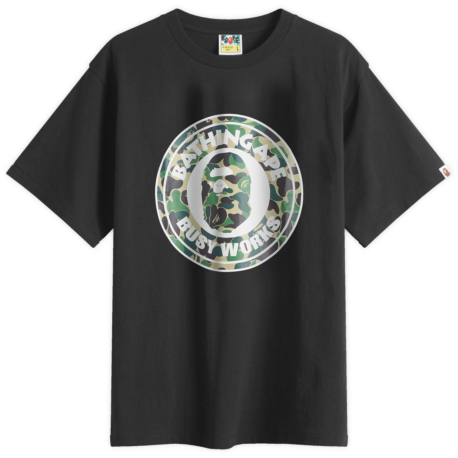 Majica BAPE Abc Camo Busy Works Tee, Size L Črna | 001TEL301006M-BGN, 1