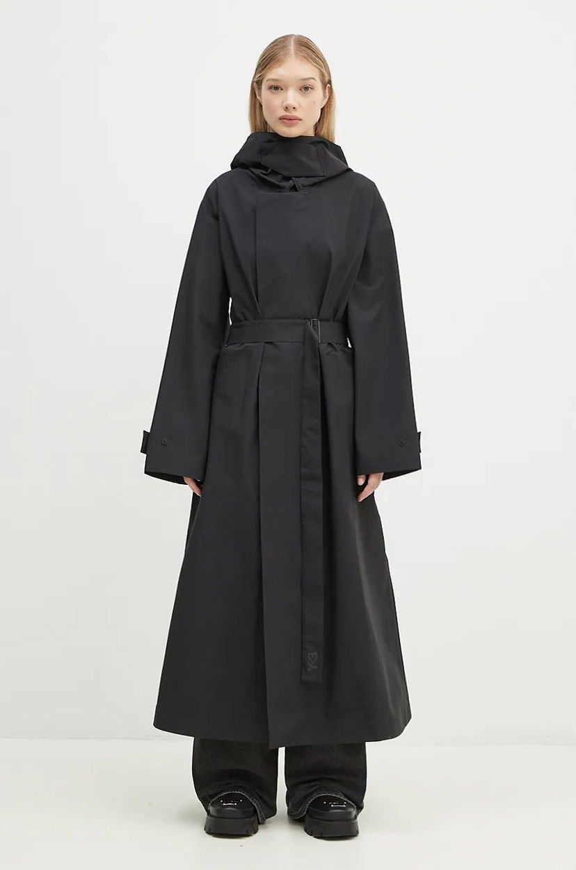 Dežni plašč Y-3 Gore-Tex Coat Long Black Črna | IW7480