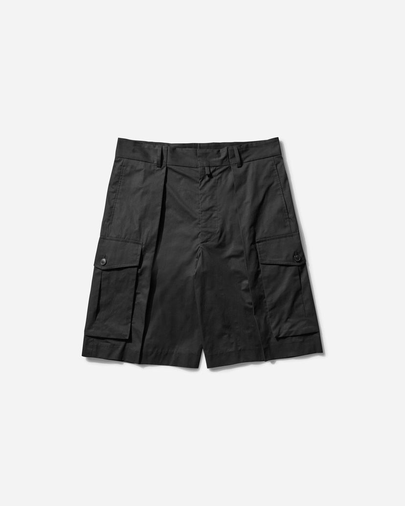 Kratke hlače Dries Van Noten Wide Pleated Cargo Shorts Črna | 251-020916-1147 900