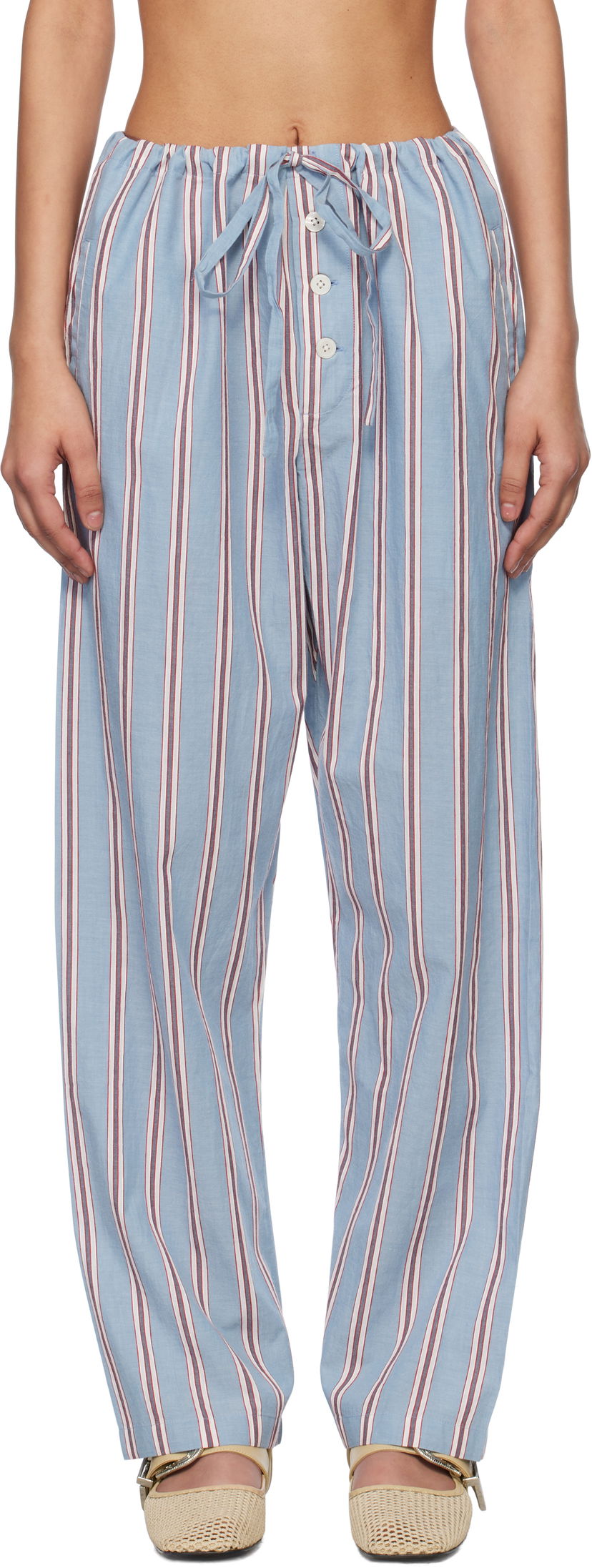 Hlače Bode Bode Regatta Stripe Pyjama Pants Modra | MRS25BT067