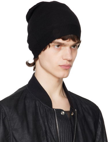 Beanie Rick Owens Rick Owens Hollywood Medium Beanie Črna | RU01E5494 M, 1