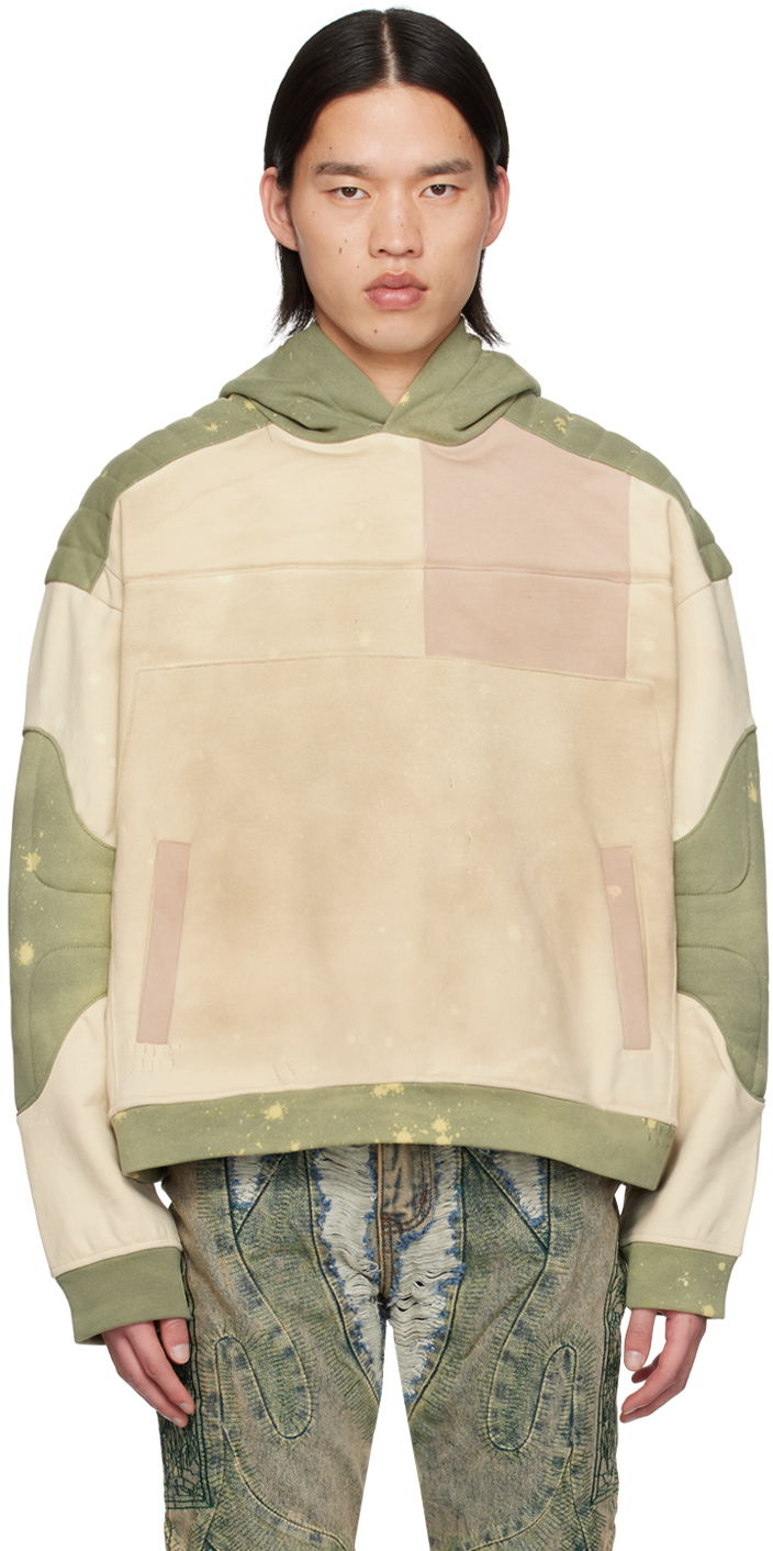 Pulover Who Decides War Armour Paneled Quilted Hoodie Večbarvna | 1110050011SS24