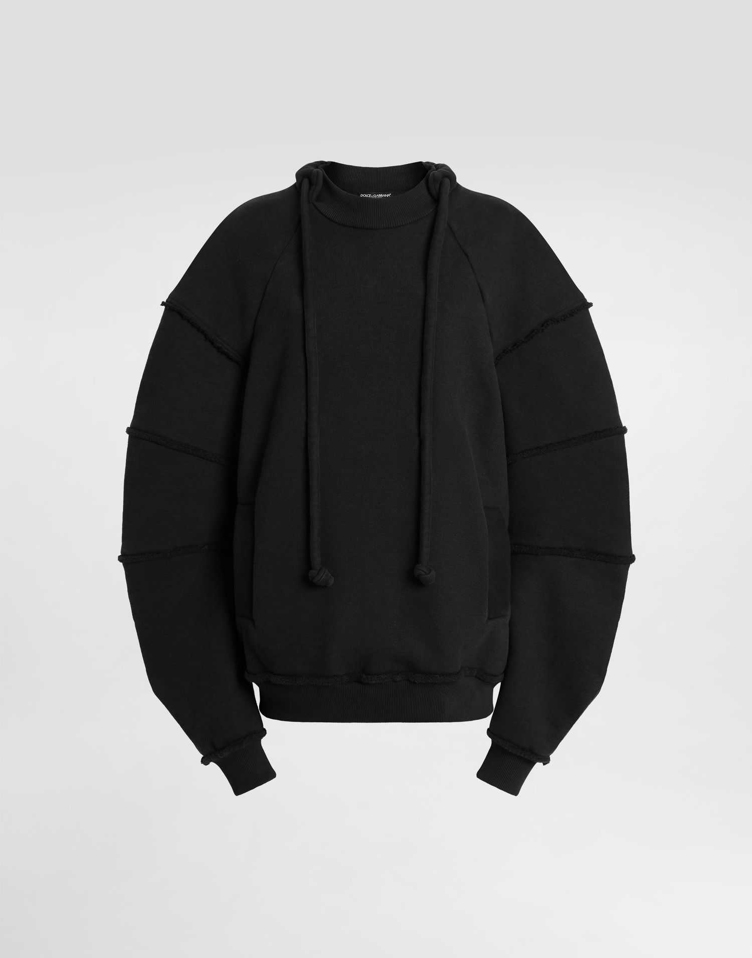 Pulover Dolce & Gabbana Dolce & Gabbana Crew Neck Sweatshirt with Drawstring Črna | F9T75THU7V0N0000, 0