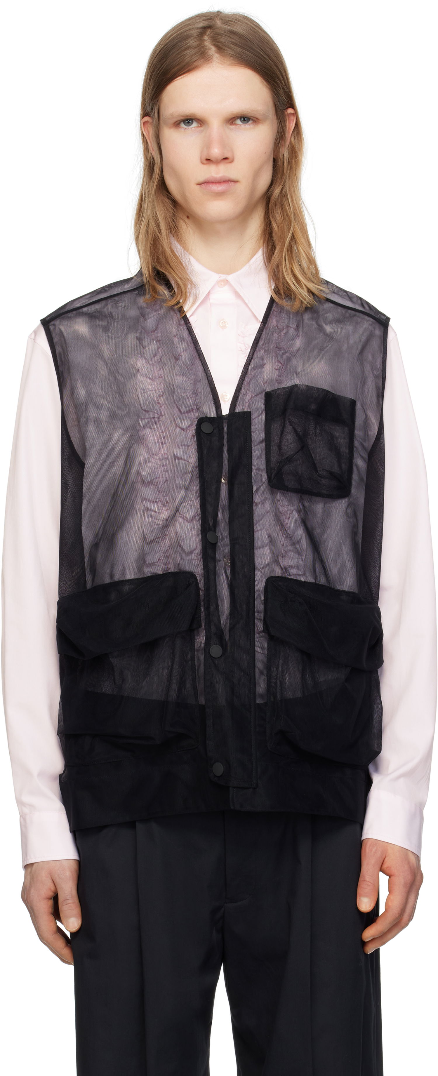 Telovnik Simone Rocha Simone Rocha Multi Pocket Utility Vest Črna | 5347D 0069, 0