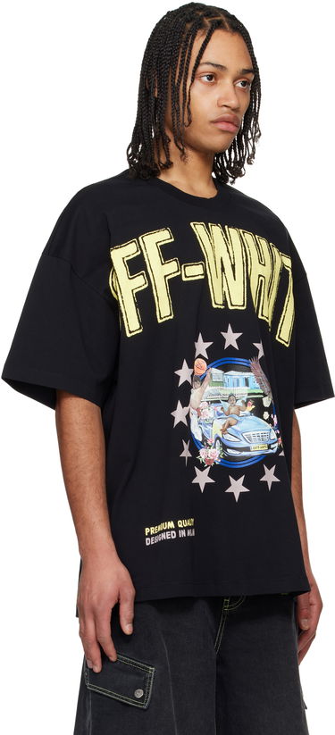 Majica Off-White Off-White Fresco Star Graphic T-Shirt Črna | OMAA161S25JER0011019, 1