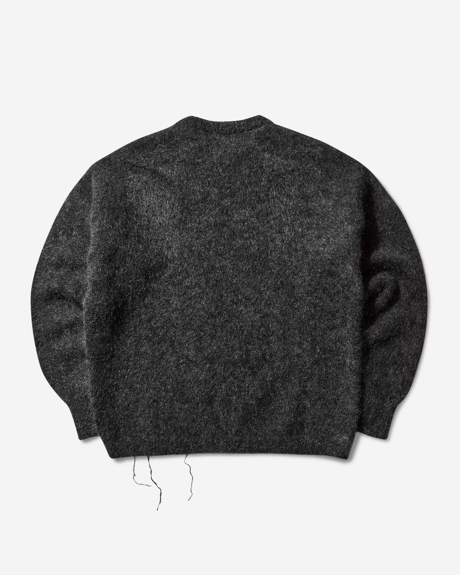 Pleteni pulover ROA Dropstitch Mohair Knit Crewneck Sweater Črna | RBMW0522YA76 ANT0001, 0