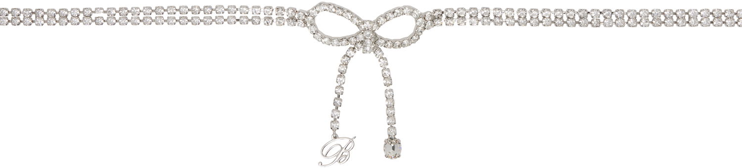 Pasovi Blumarine Blumarine Rhinestone Bow Belt Kovinski | P522W306A, 0
