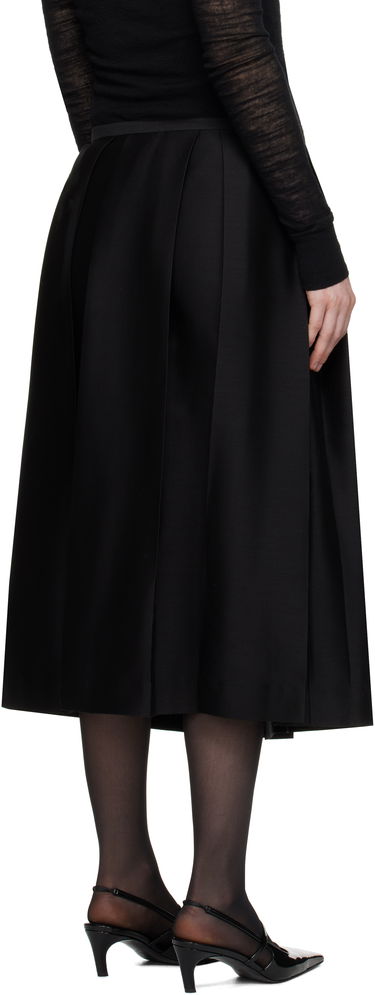 Krila TOTEME TOTEME Twinflower Pleated Midi Skirt Črna | 251-WRB0273-FB0324, 2