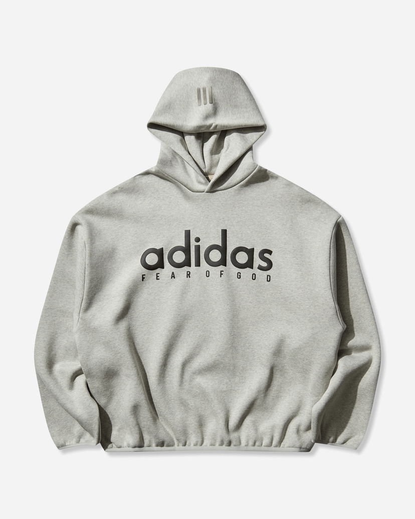 Pulover adidas Originals Fear of God Athletics Fleece Hoodie Siva | JZ7367