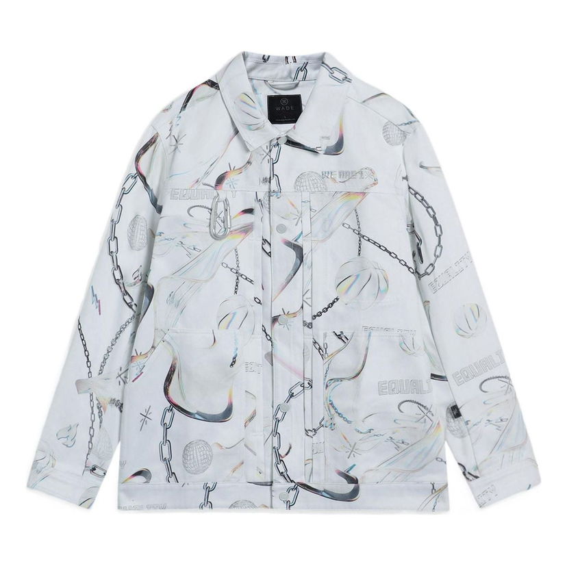 Jakna Li-Ning Way Of Wade Graphic Print Jacket Bela | AFDS475-2