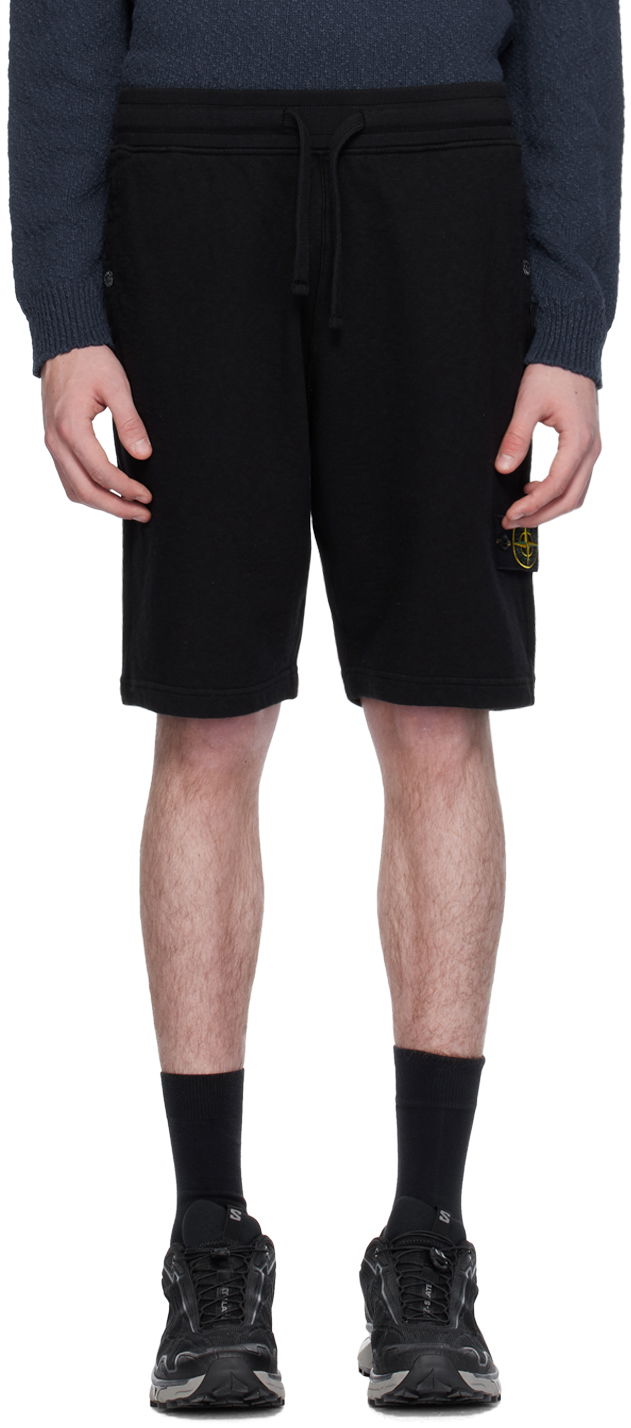 Kratke hlače Stone Island Patch Shorts Črna | 801563460