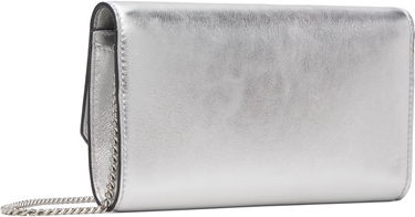 Denarnica Jimmy Choo Jimmy Choo Wallet on a Chain with Crystal Buckle Kovinski | WALLET W/CHAIN, 2