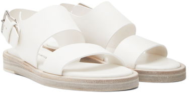 Kratke hlače Ann Demeulemeester Ann Demeulemeester Lore Flat Sandals Bela | 2201-W-S01-390-001, 3