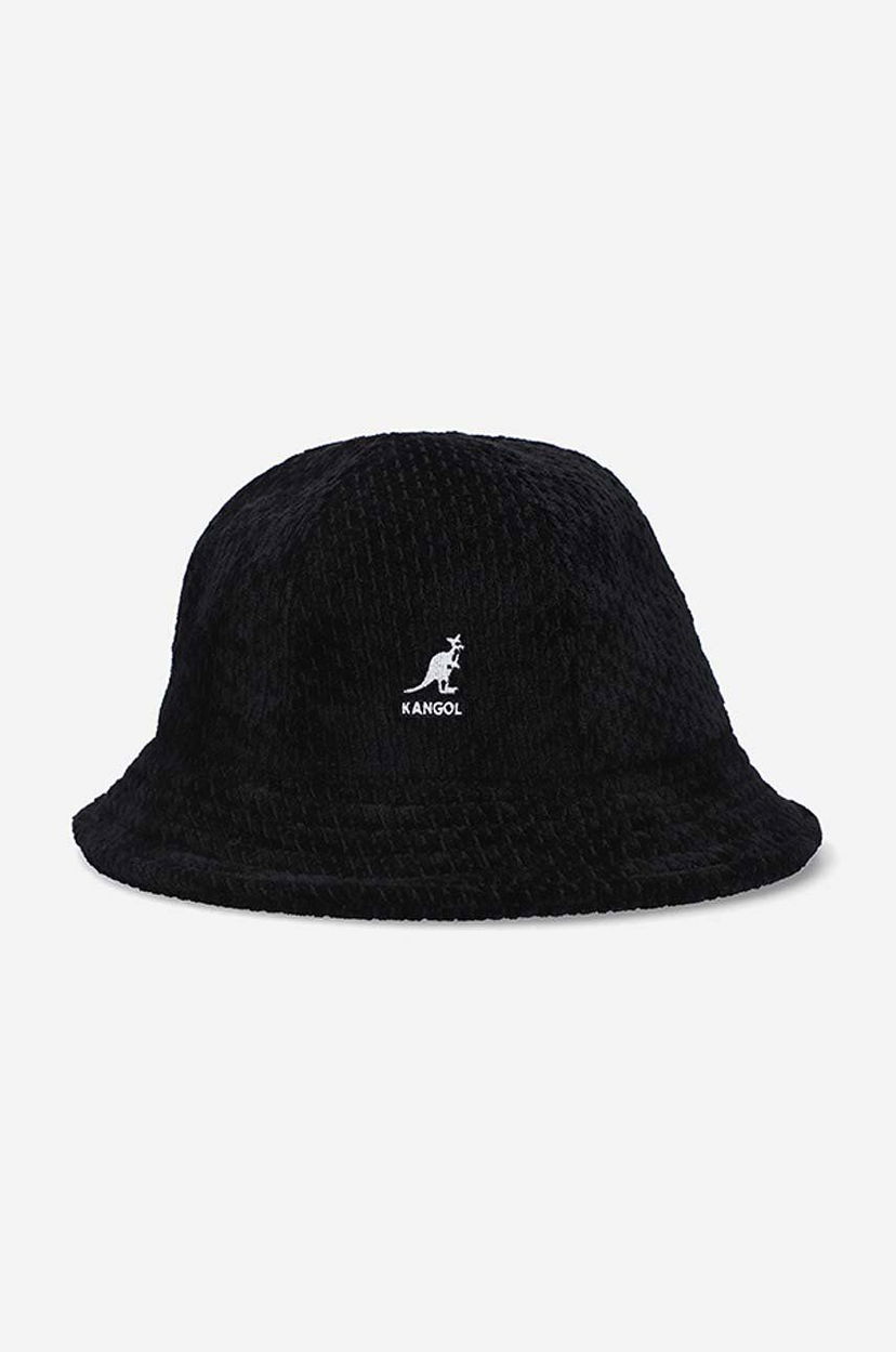 Klobuk Kangol Casual Slub Velour Bucket Hat Črna | K5319.BLACK
