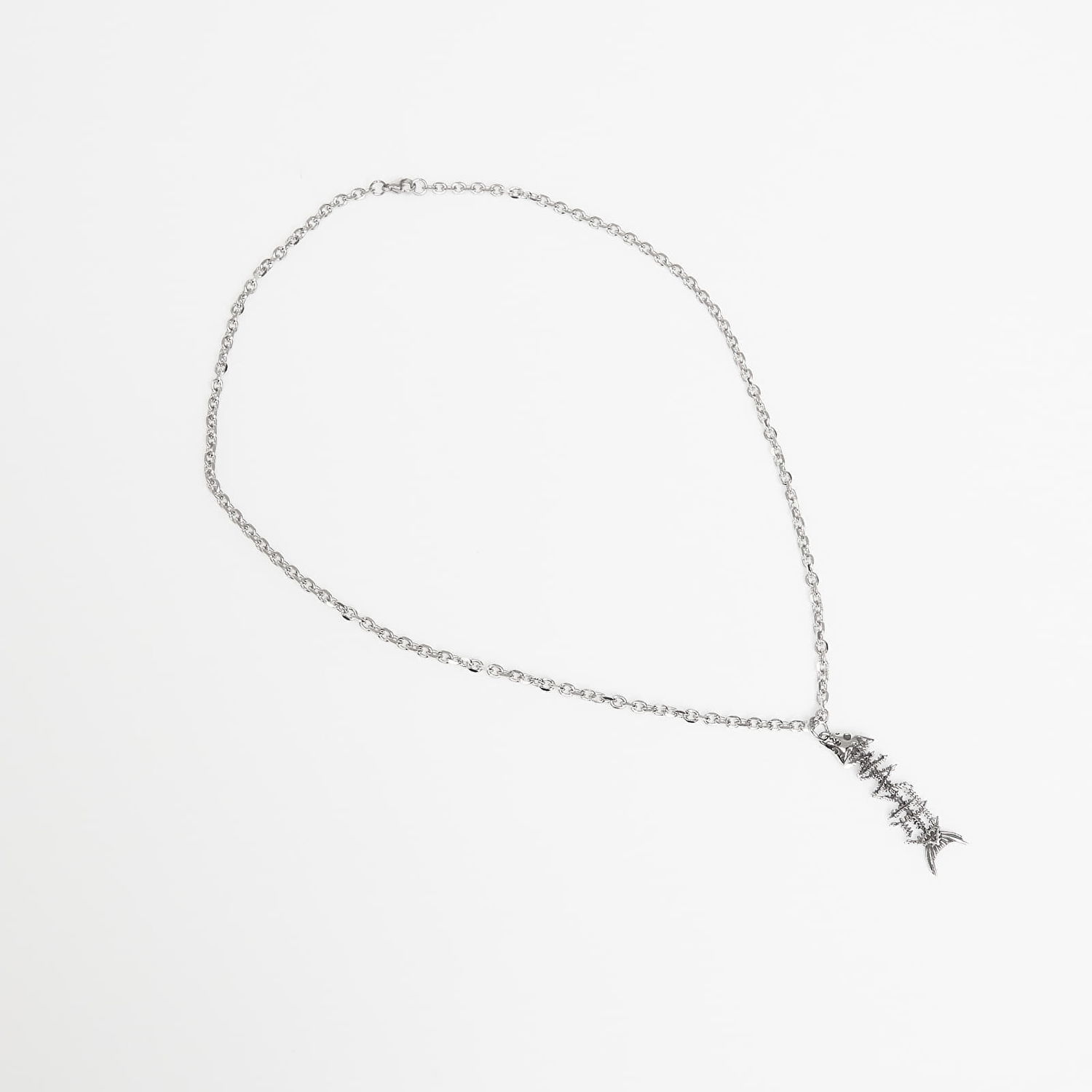 Ogrlica Wasted Paris U Surrender Necklace Fish Skeleton Pendant Kovinski | WP_000315, 0