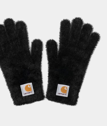 Rokavice Carhartt WIP Chedda Faux Fur Gloves L-XL Črna | I035512_18, 1