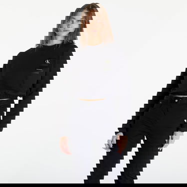 Pulover CALVIN KLEIN Satin Boxes Crewneck Sweatshirt Black Črna | J20J223081 BEH, 0