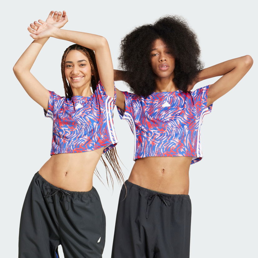 Krop-top adidas Performance Cropped T-Shirt Lila | IW8647