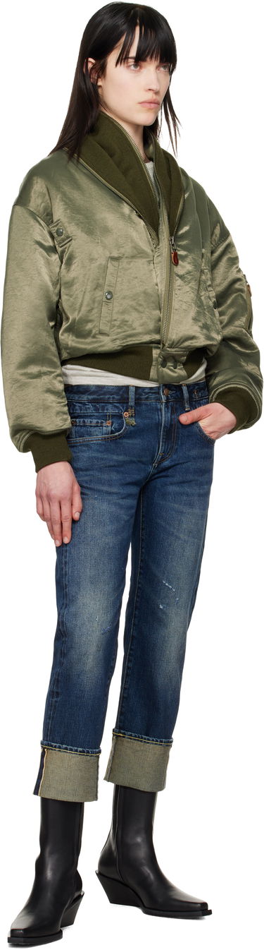 Bomber jakna R13 R13 Zip Collar Flight Bomber Jacket Zelena | R13WR346-R447B, 3