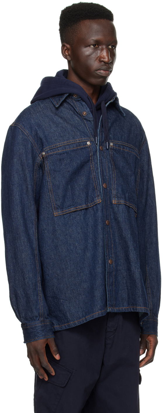Srajce Paul Smith PS Paul Smith Patch Pocket Denim Shirt Modra | M2R-716Y-M21954-R, 1
