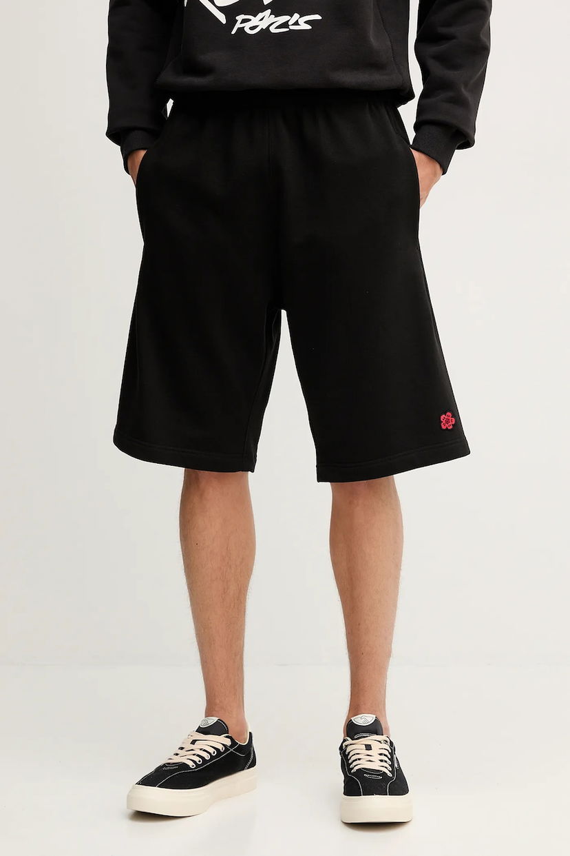 Kratke hlače KENZO Kenzo Cotton Shorts Črna | FE65PA8264MF