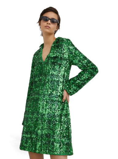 Obleke Samsoe Samsoe Felicia Dress Zelena | F22400087