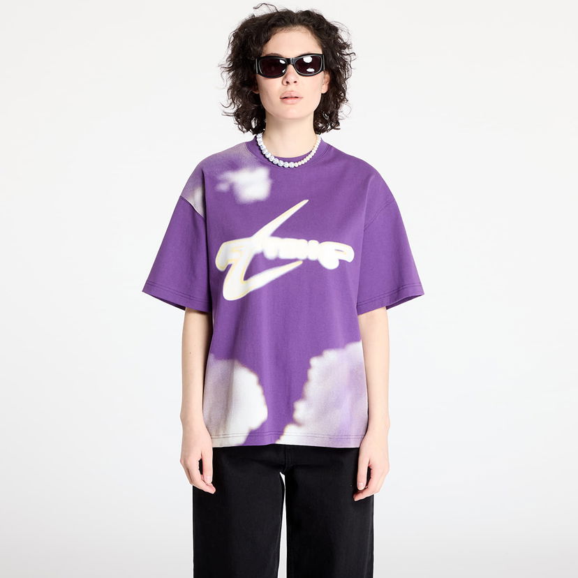 Majica Footshop Walking Art By FTSHP T-Shirt Purple Clouds Lila | FTSHP_400