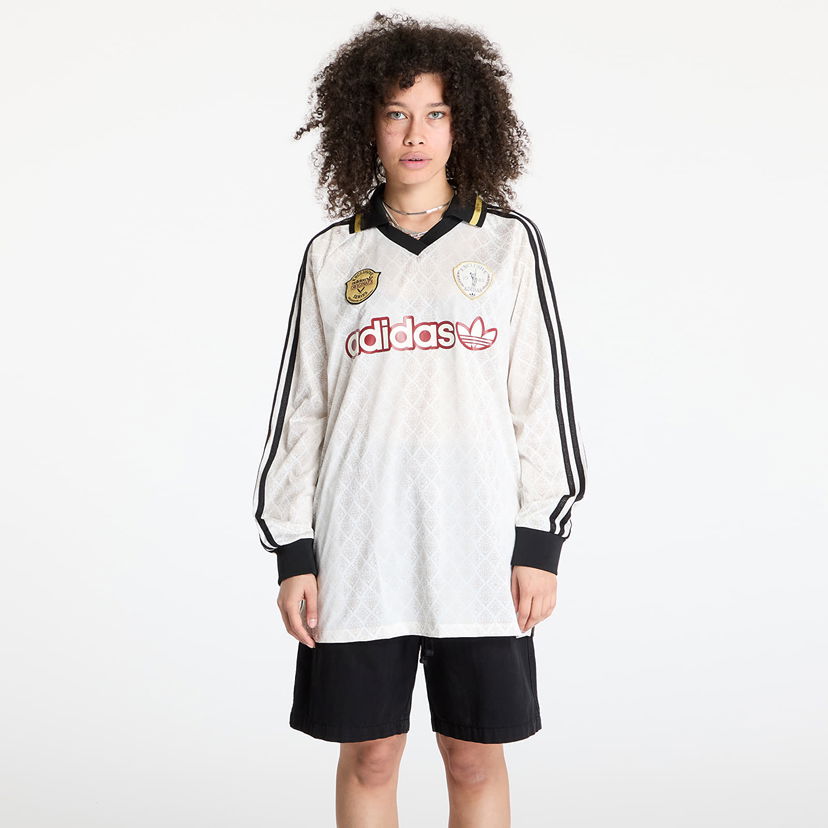 Dres adidas Originals Retro Sports Cricket-Inspired Longsleeve Jersey Bela | KA4381