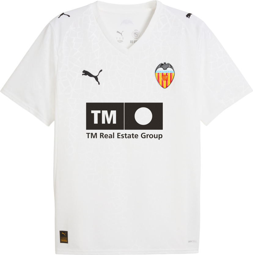 Dres Puma FC Valencia Home Replica Jersey 2025/26 by Puma Bela | 948957-01