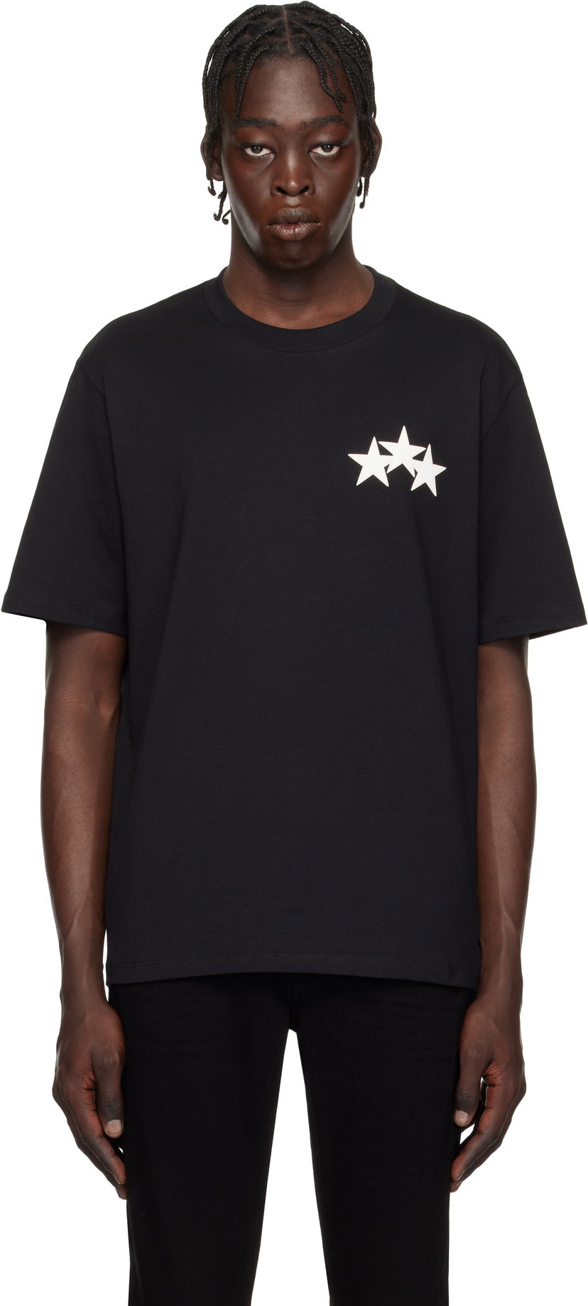 Majica AMIRI Three Star Graphic T-Shirt Črna | AMJYTE1148