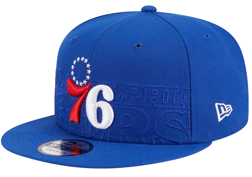 Kapa New Era New Era Philadelphia 76ers Draft 9Fifty Snapback Cap Modra | 60360913-60360913