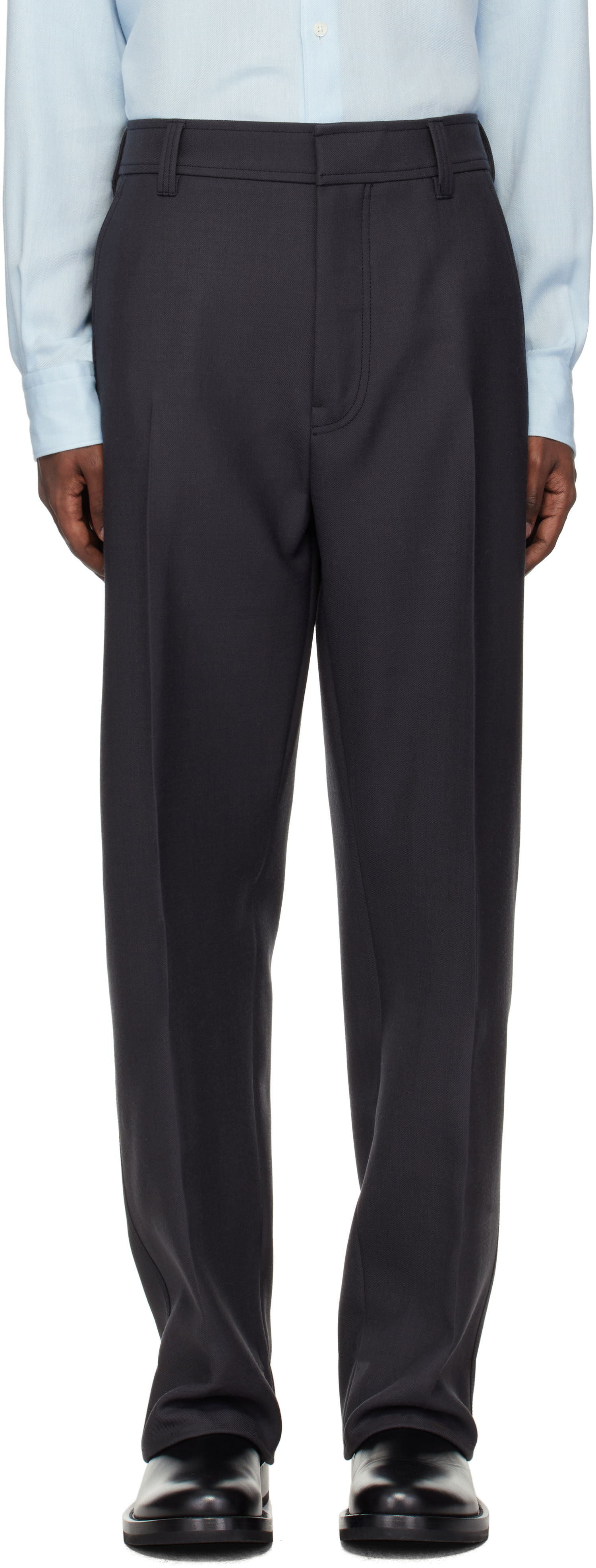 Hlače ZEGNA Wool Trousers Siva | 887014A8738DH2, 0