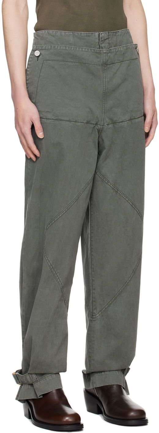 Hlače Dion Lee Shell Trousers Siva | C2175PS24, 1