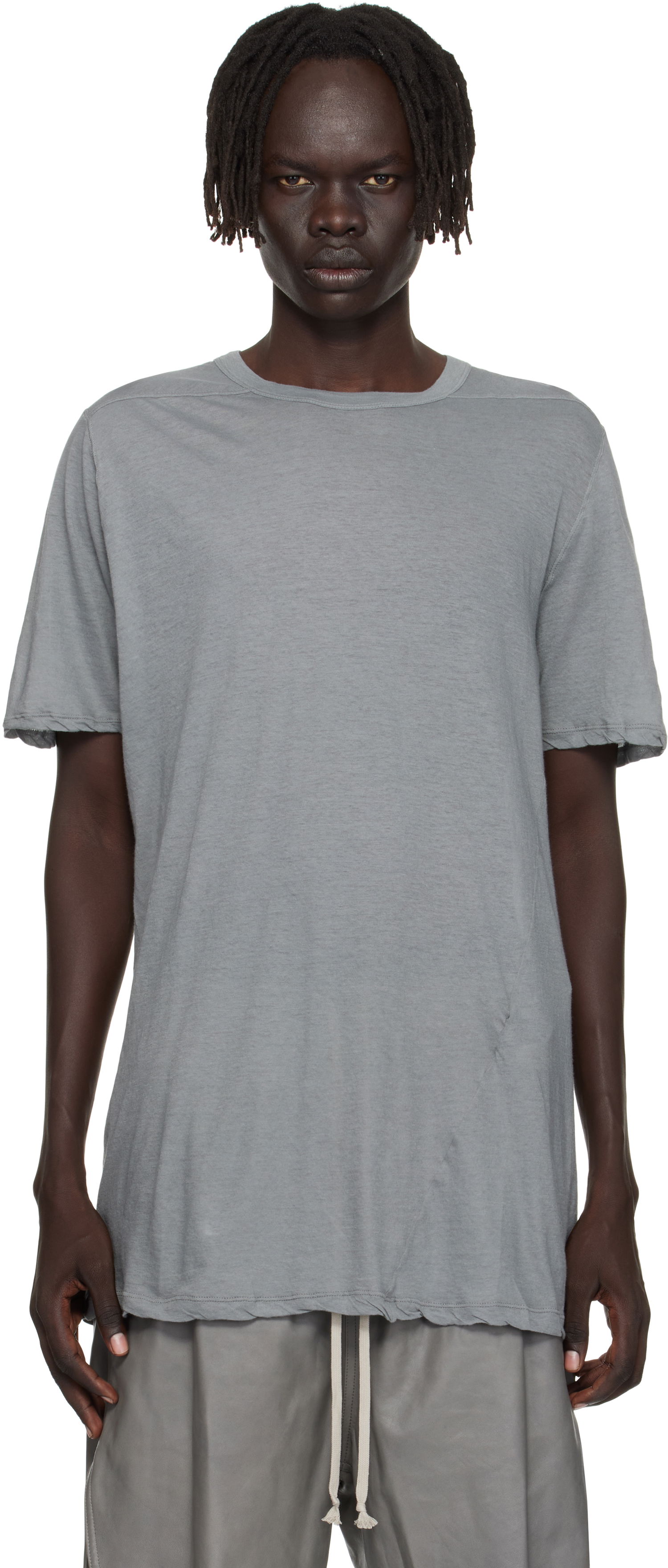 Majica Rick Owens Rick Owens Concordians Level T-Shirt Siva | RU02E1264 UC, 0
