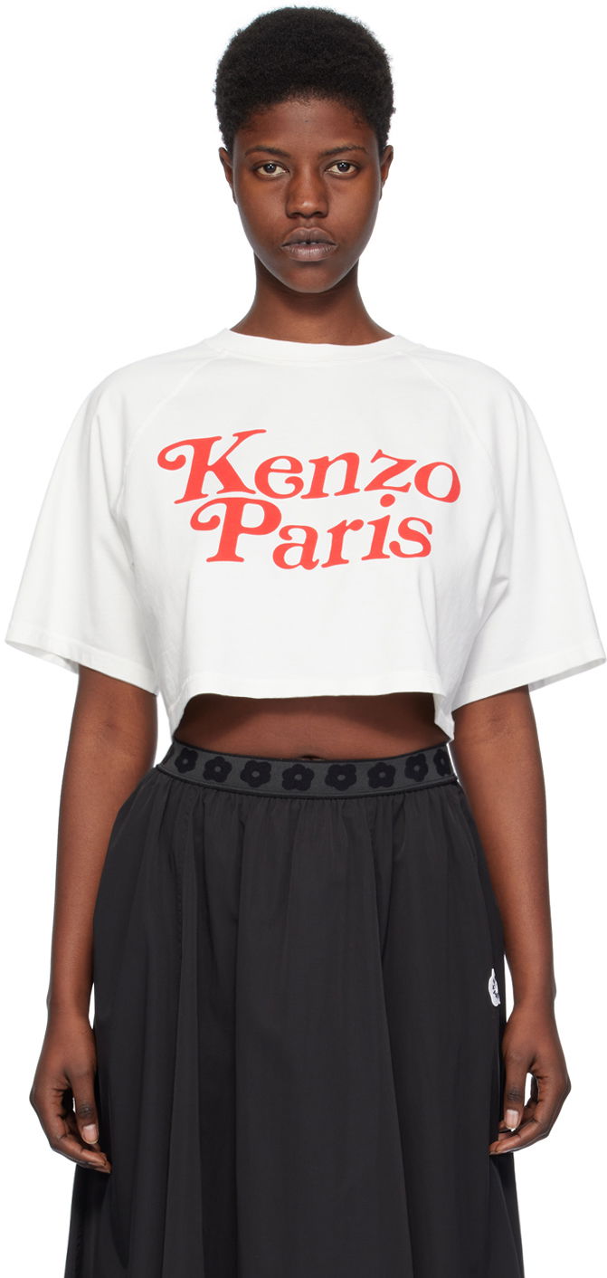 Majica KENZO Off-White Paris Verdy Edition Bela | FE52TS1104SG