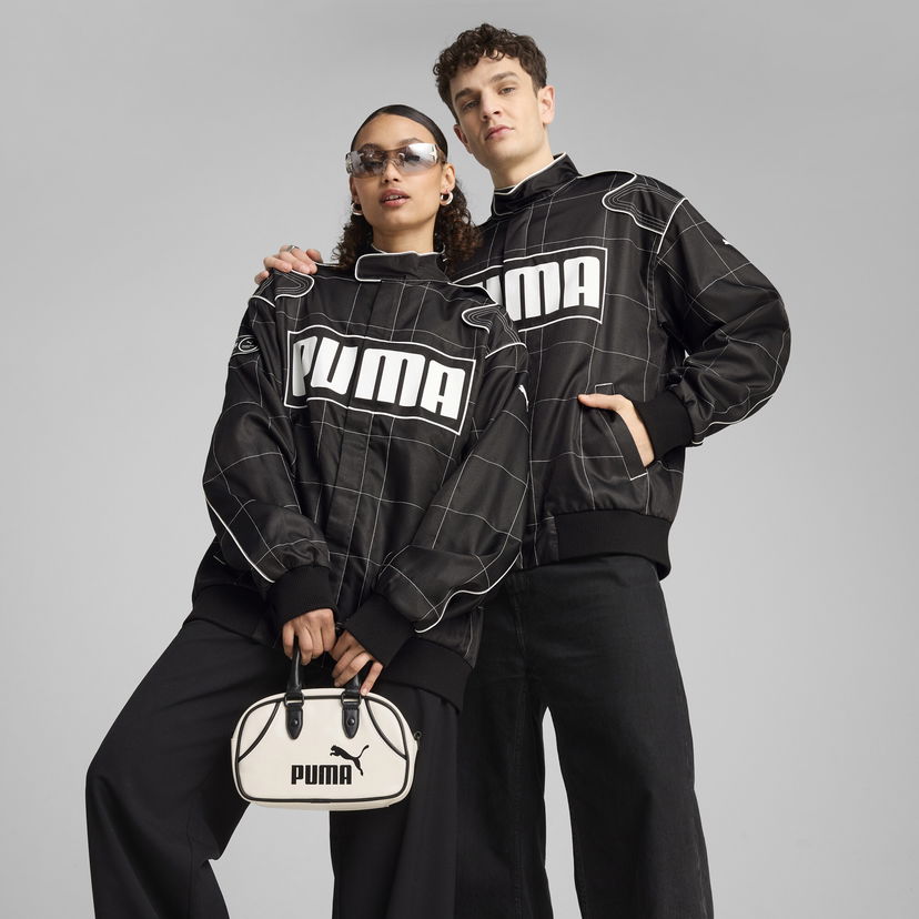 Bomber jakna Puma Unisex ARCHIVE SEASONAL Racer Jacket Črna | 629914_01