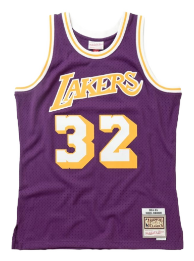 Dres Mitchell & Ness NBA Swingman Jersey Los Angeles Lakers Magic Johnson Lila | SMJYGS18176-LALPURP84EJH