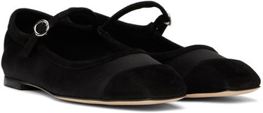 Oblačila Aeyde Aeyde Uma Satin Toe-Cap Ballerina Flats Črna | A11-FL-RKLS08FL169-SS25-800-067, 3