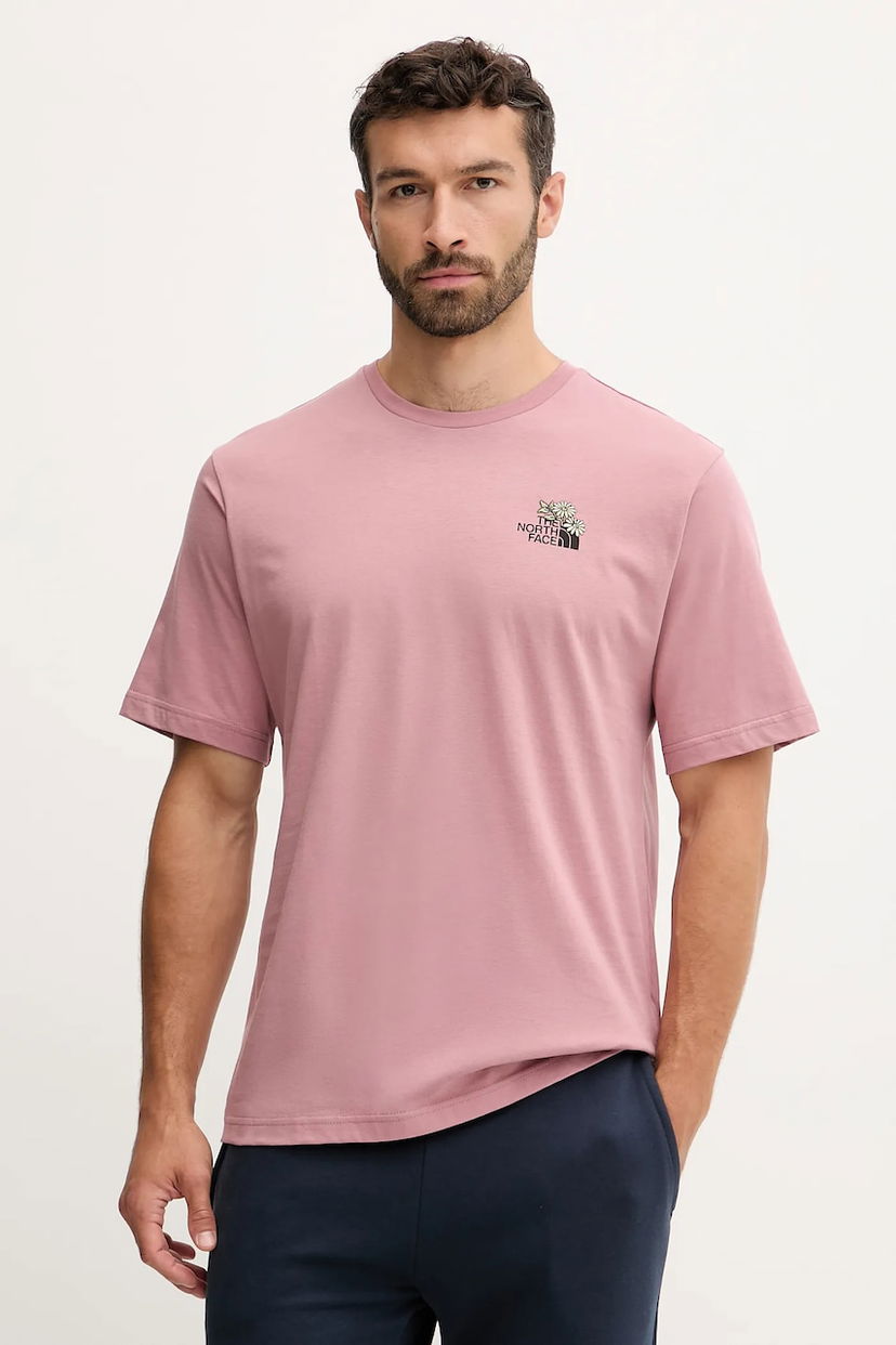 Majica The North Face T-Shirt Flower Dome Roza | NF0A8EGXHCS1