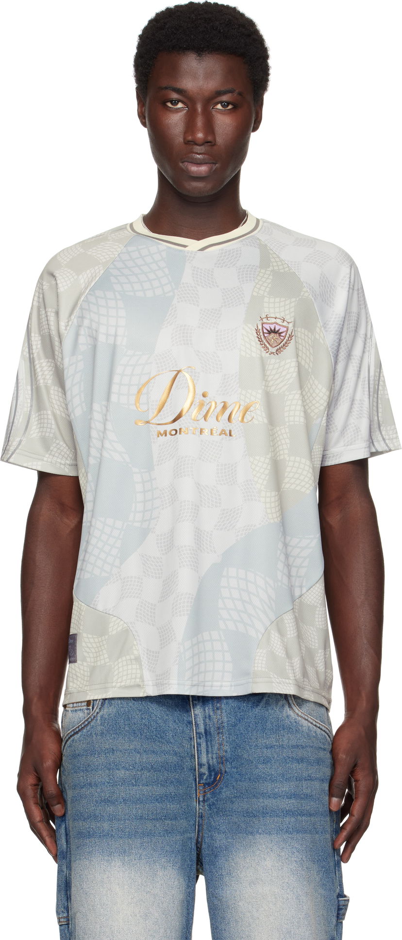 Dres Dime Dime Checkered Home Jersey Bež | DIMESU254CRE