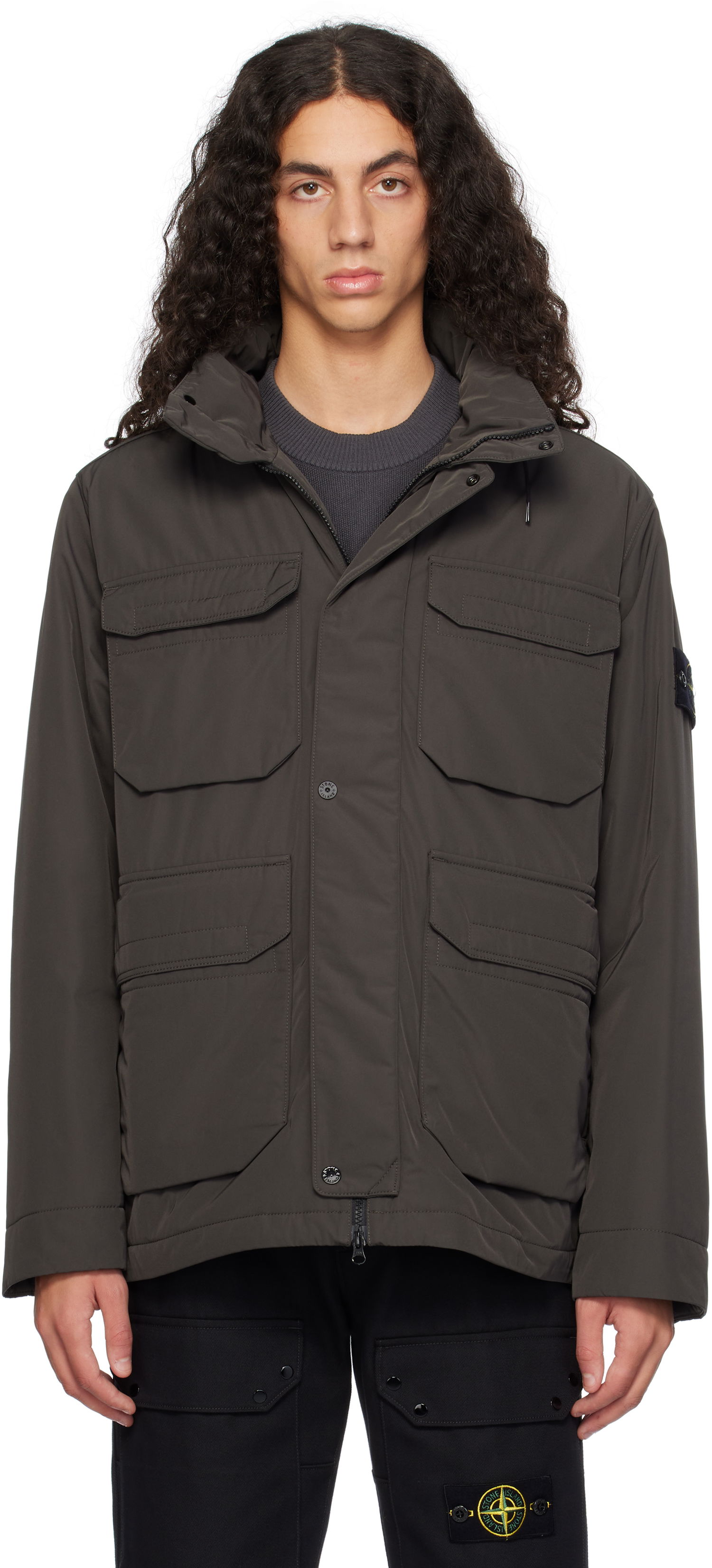 Parka Stone Island 43626 Micro Twill Jacket Siva | 811543626, 0