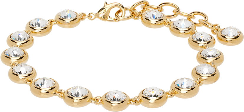 Zapestnica Amina Muaddi Crystal-Embellished Anklet Kovinski | IRIS ANKLET