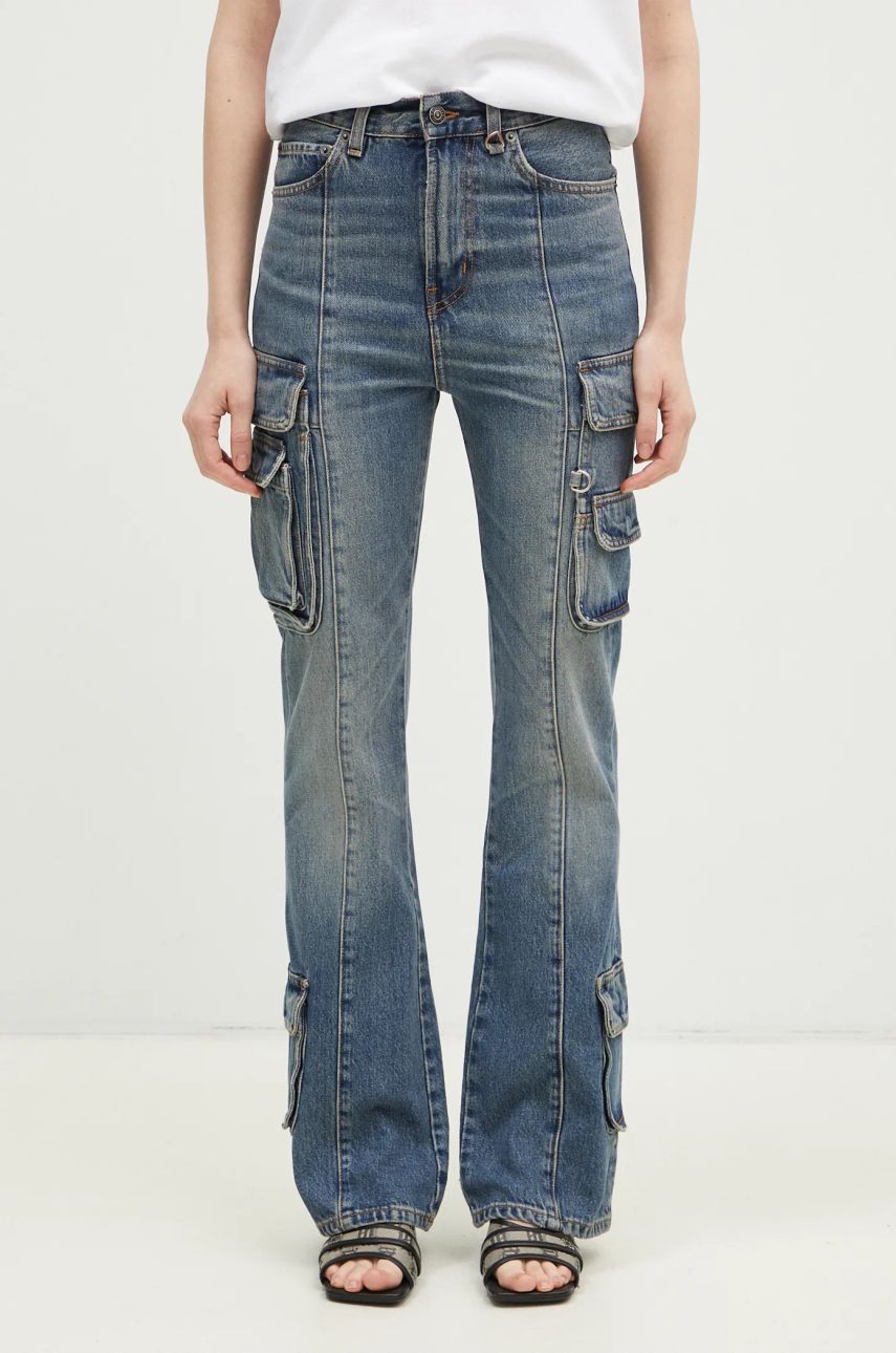 Kavbojke Fiorucci Multipocket Flared High Waist Jeans Modra | U01FMDJE083DN01DN02, 0