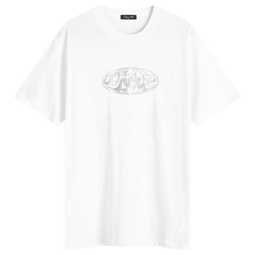Majica Dime Dime Globe T-Shirt, Size Large Bela | DIMESP2561WHT