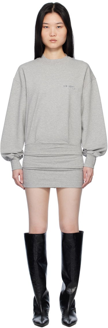 Obleke The Attico The Attico Sweater Mini Dress Siva | 250WCA00393 JJF006AA, 0