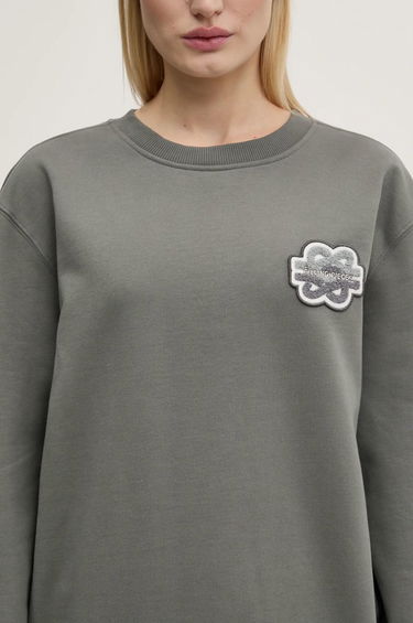 Pleteni pulover Filling Pieces Filling Pieces Gowtu Crewneck Sweatshirt with Applique Siva | 74533926002, 7