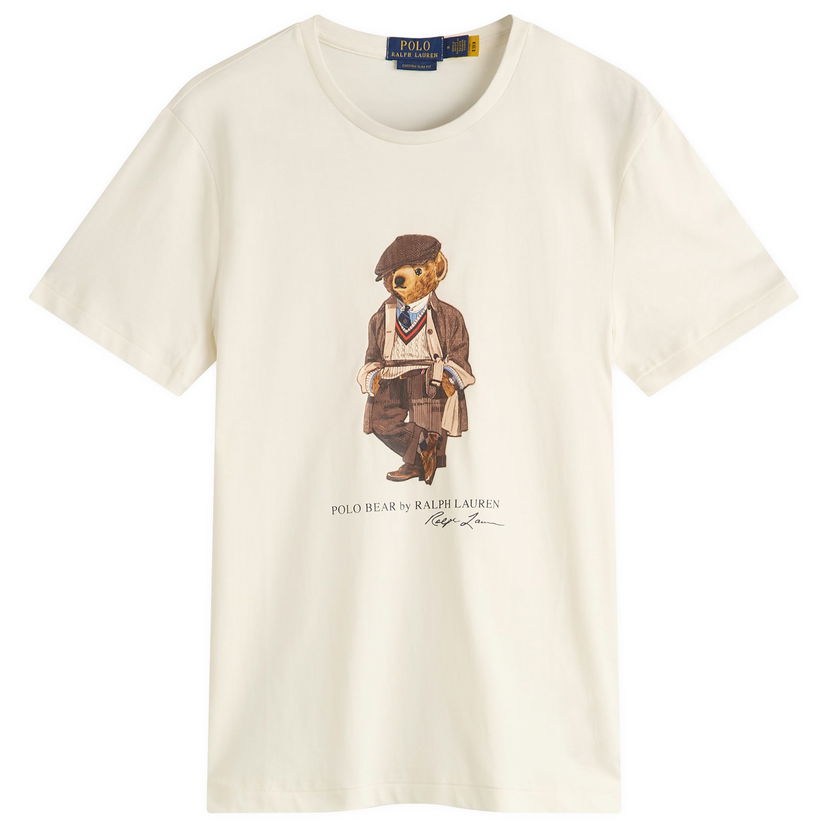 Majica Polo by Ralph Lauren Ralph Lauren Heritage Bear Graphic Tee, Size Large Bež | 710P00085001-WHT
