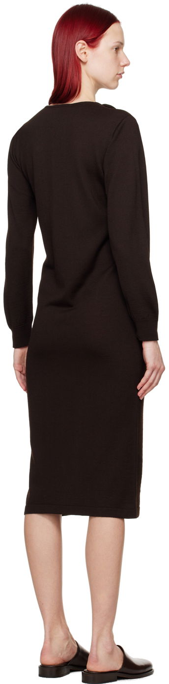 Obleke LEMAIRE LEMAIRE Layered Midi Dress Rjava | DR1060 LK087, 2