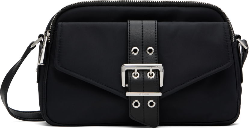 Torba za čez ramo GANNI GANNI Bucky Camera Bag Črna | A6370